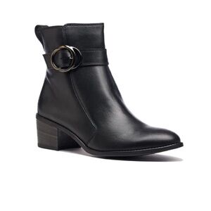 New Paul Green Vanessa Bootie Black Leather Sz 10